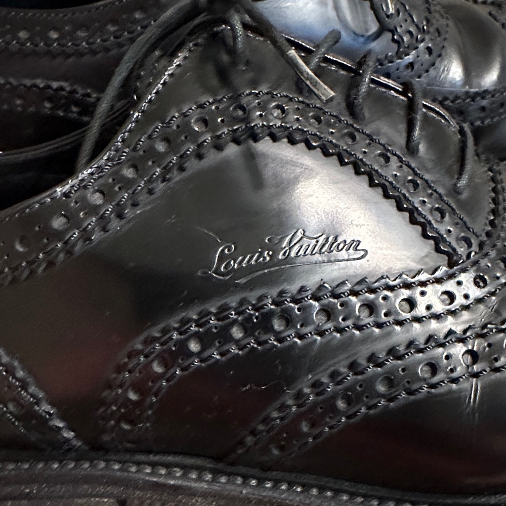 Louis Vuitton Black Brogue Oxfords - Picture 2 of 7